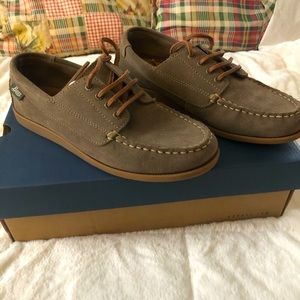 G.H. Bass Etta Leather Lace-up deck shoes 8